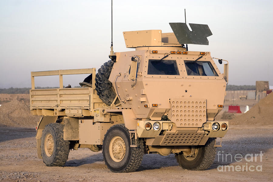 Truck Photograph - Us Army Armored Truck by Terry Moore