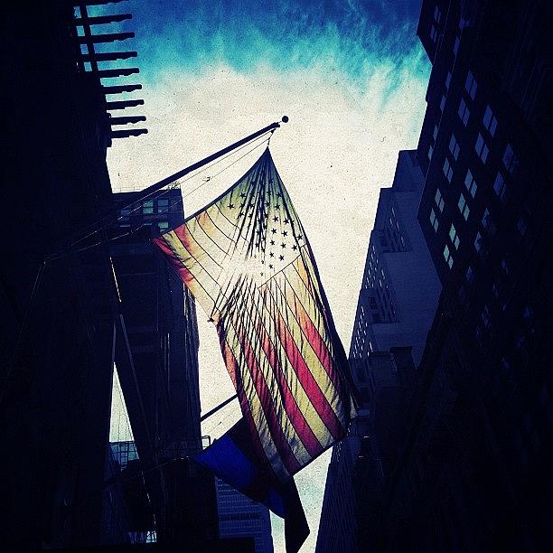New York City Photograph - Us Flag by Natasha Marco