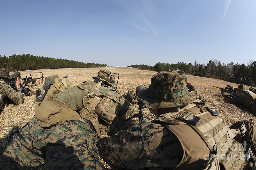 U.s. Marines Participate In A Known Photograph by Stocktrek Images