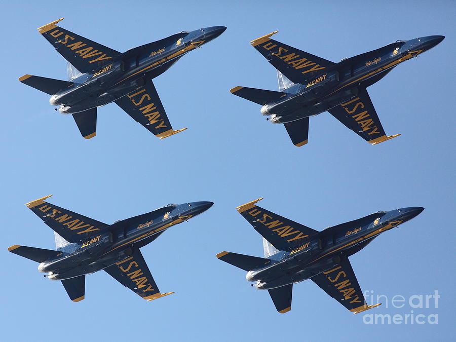 Transportation Photograph - US Navy Blue Angels - 5D18965 by Wingsdomain Art and Photography