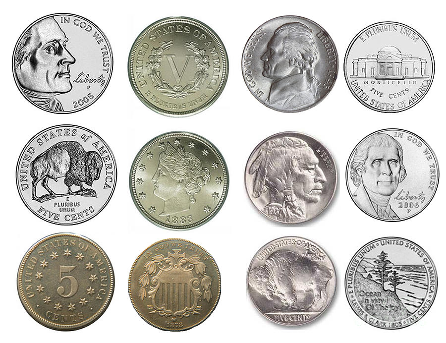 US Nickels Photograph by Paul Ward
