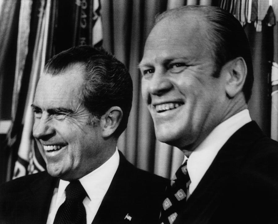 Us Presidents. Richard Nixon With Vice Photograph by Everett Pixels