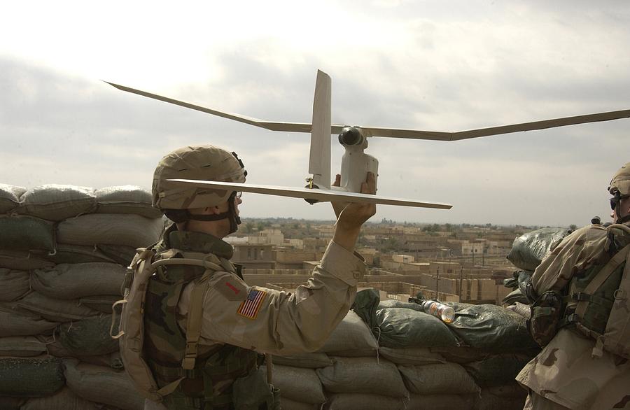 Us Soldier Launches A Raven Unmanned Photograph by Everett - Pixels