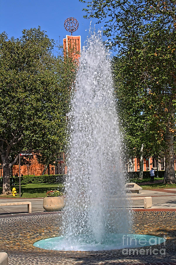 USCs Fountain Photograph by Tommy Anderson