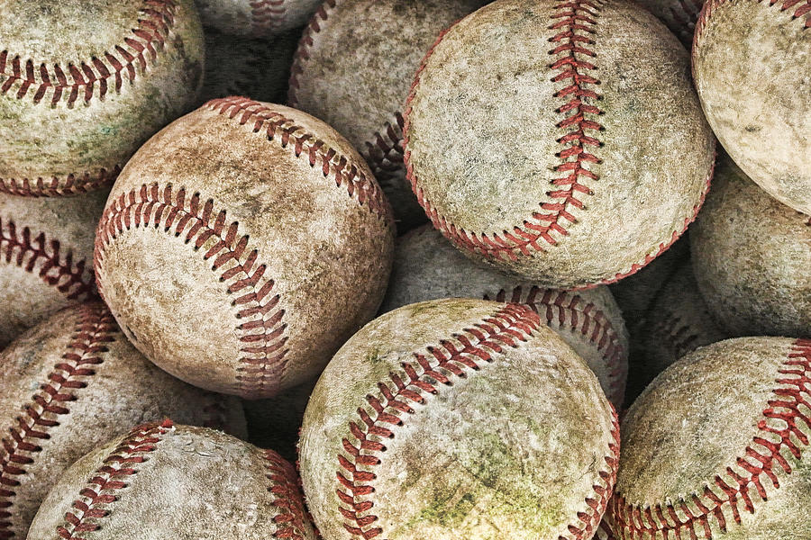 Used Baseballs Photograph by Wade Aiken