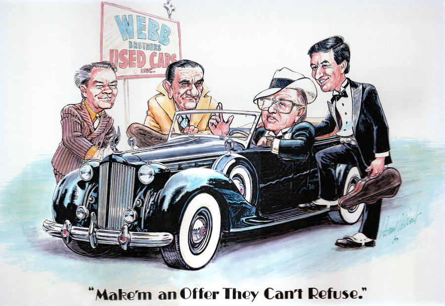 Used Car Salesmen Drawing by Harry West