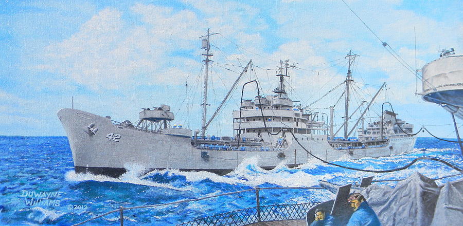 USS Monongahela Painting by Duwayne Williams
