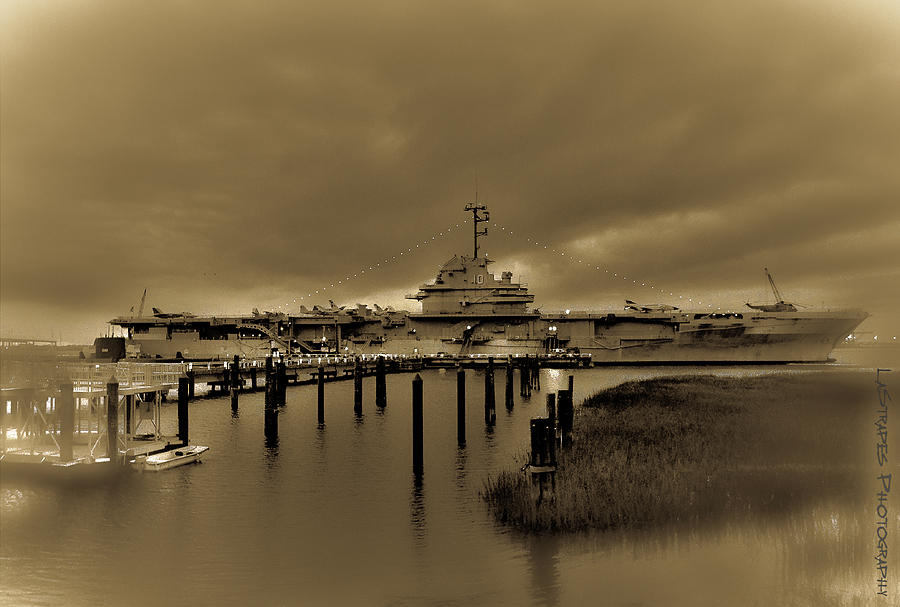 USS Yorktown Pyrography by Gib LaStrapes - Fine Art America