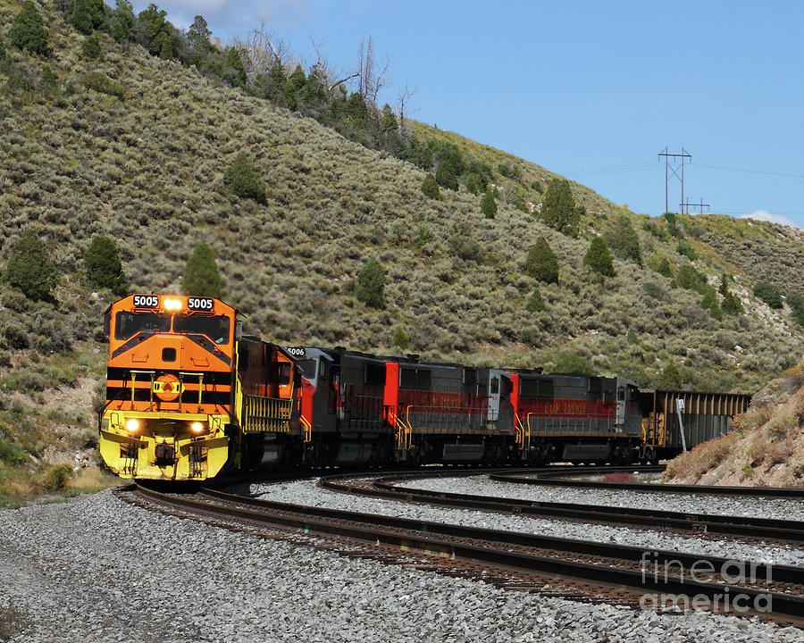 Utah Railway 5005 in Price Canyon Utah Photograph by Malcolm Howard