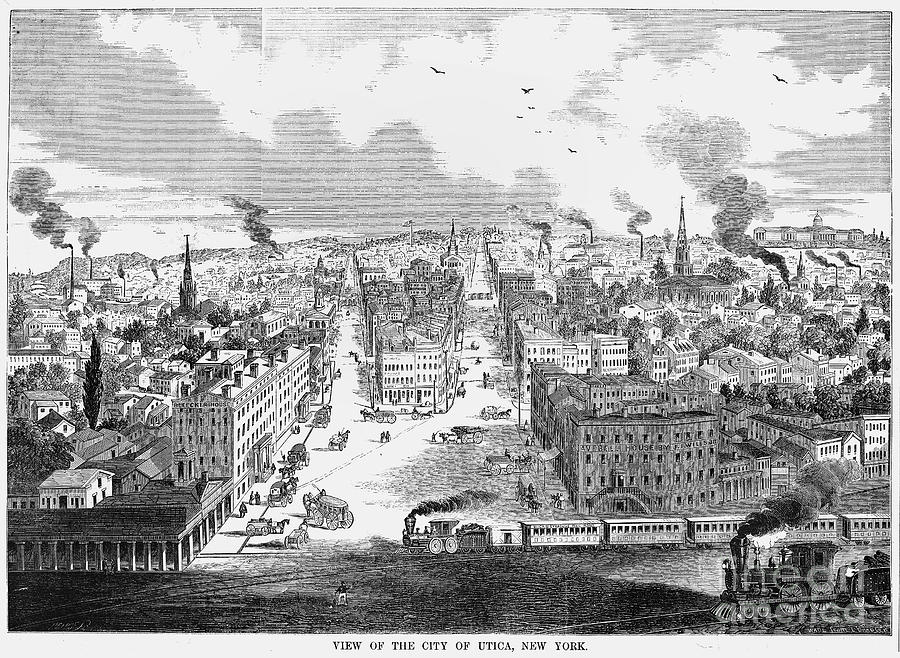 Utica, New York, 1855 Photograph by Granger