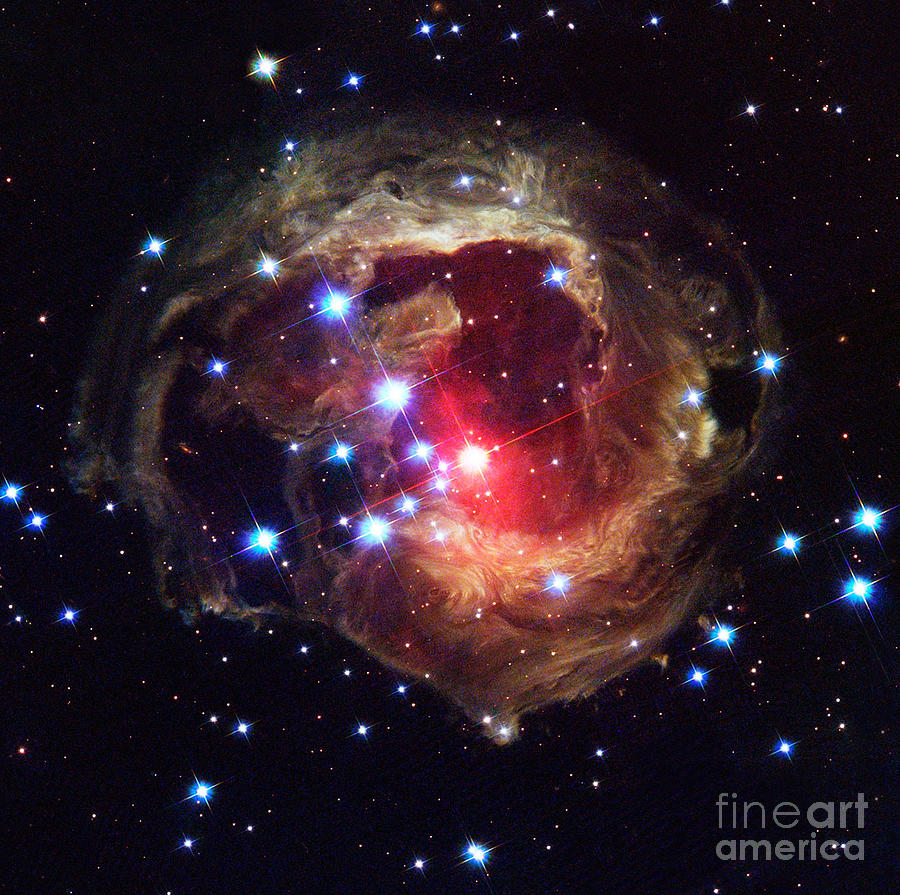 Science Photograph - V838 Monocerotis Star by Nasa