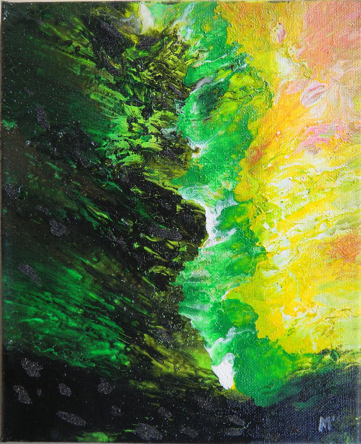 Couleurs Painting - Vagues by Gilberte Figaroli