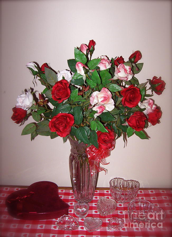 Valentine Roses  Photograph by Nancy Patterson