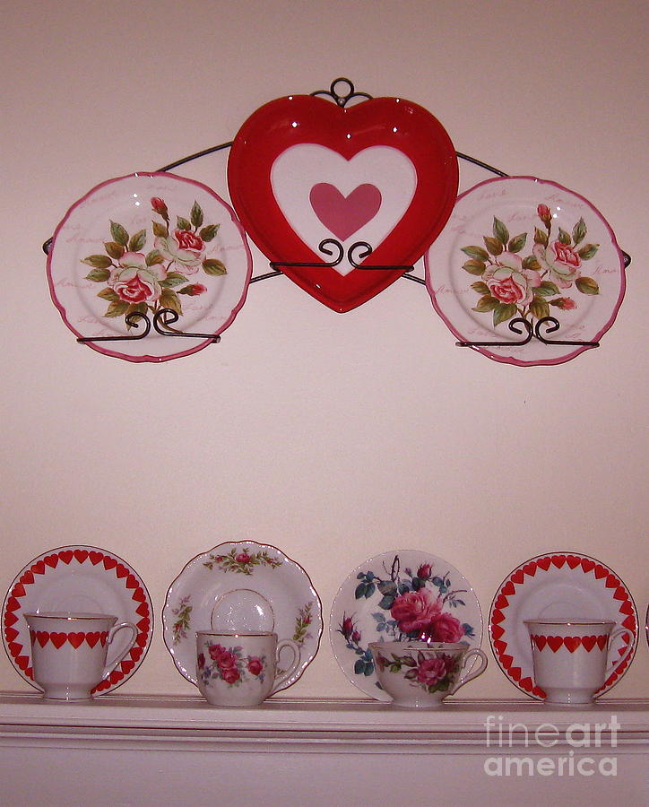 Valentine Shelf  Photograph by Nancy Patterson