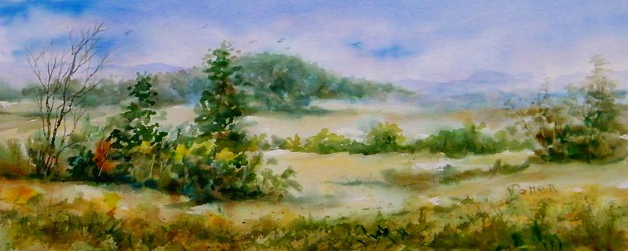 Valley View Painting by Virginia Potter