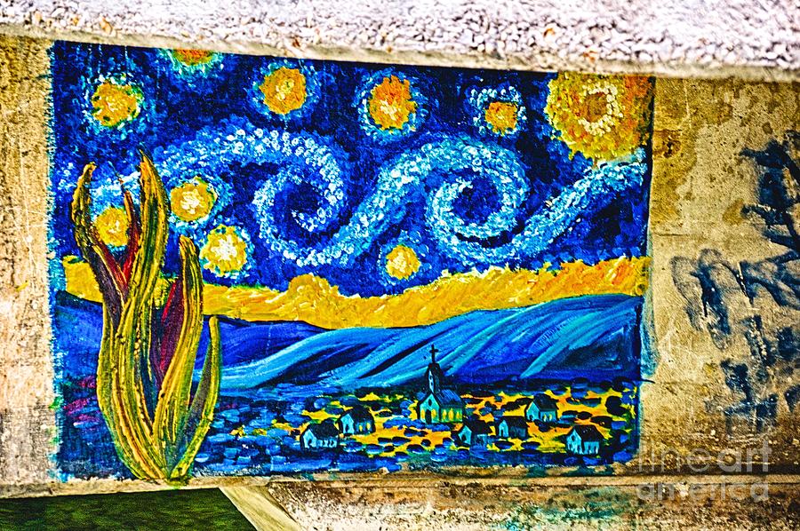 Van Gogh Graffiti HDR Photograph by Ken Williams