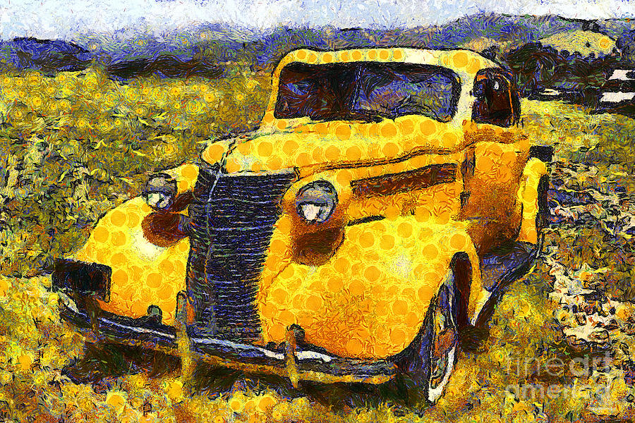 Van Gogh.s Old Ride 7d15315 Photograph by Wingsdomain Art and Photography