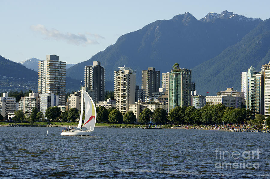 Vancouver Sailboat  Photograph by John  Mitchell