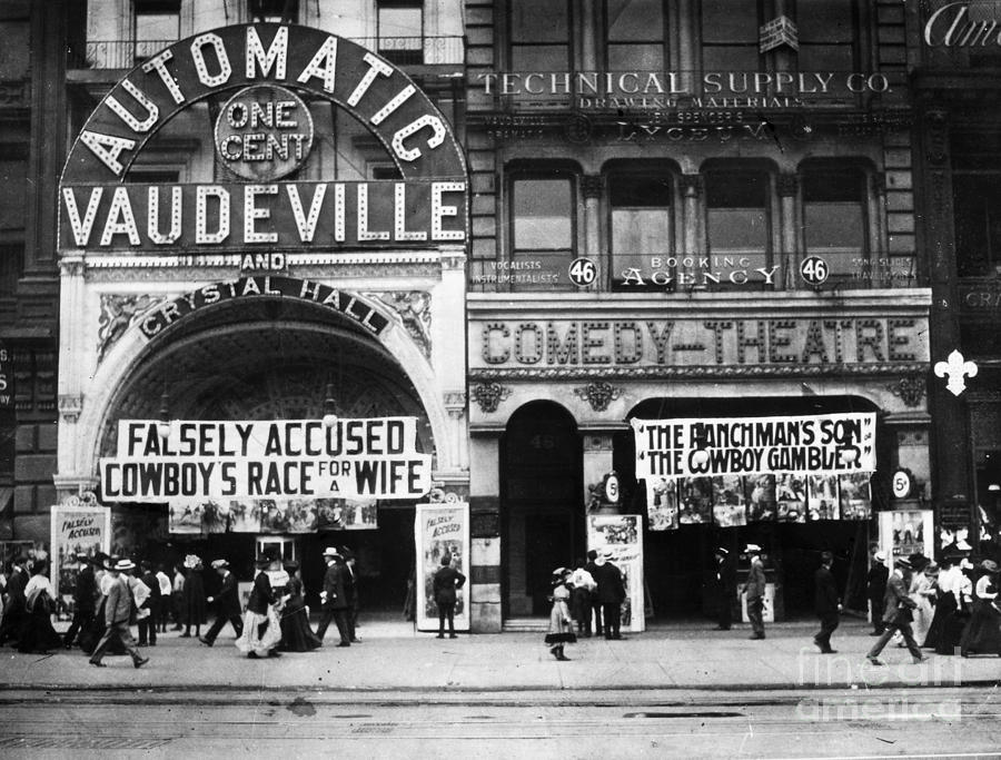 Vaudeville Theatre, C1905 Photograph by Granger