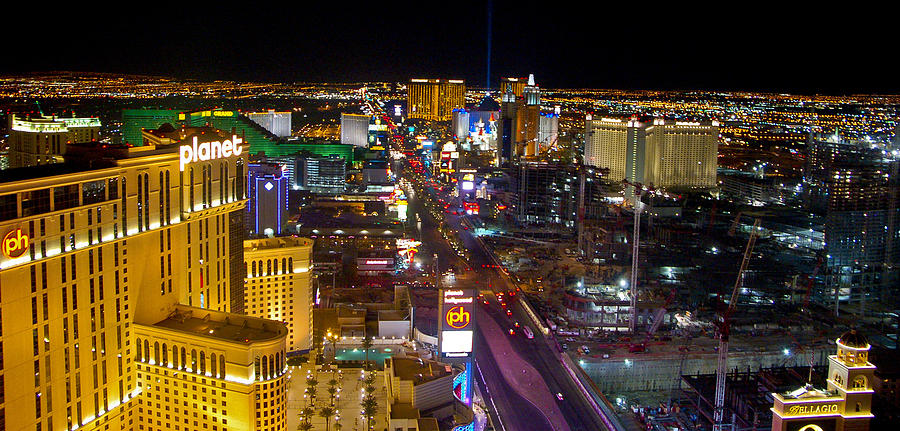 Vegas Strip at night Photograph by Jon Berghoff | Fine Art America