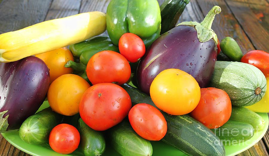 Vegetable Harvest Photograph by Jack Schultz