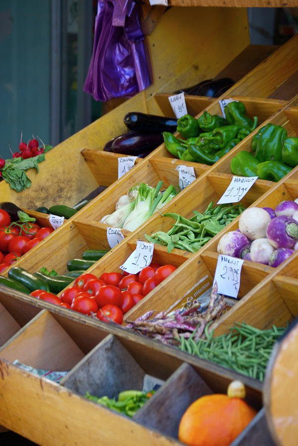 Vegetable Market in France Photograph by Debbie Karnes