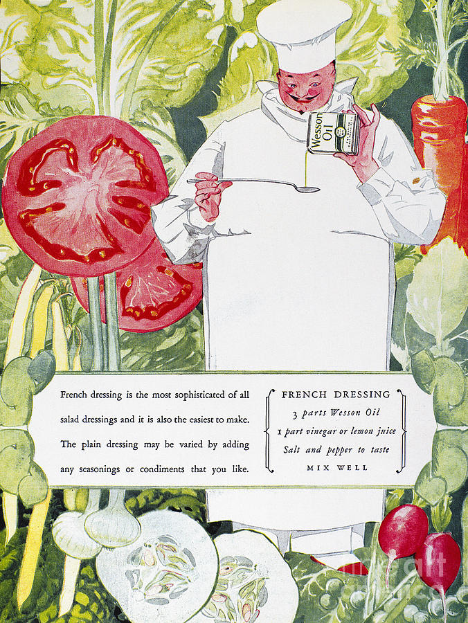 Vegetable Oil Ad, 1926 Drawing by Granger