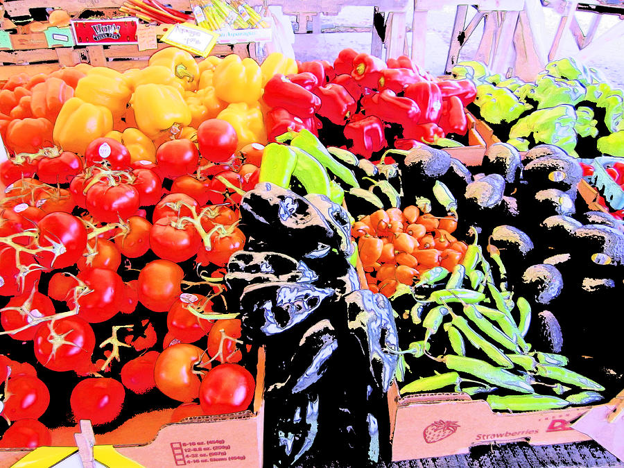 Vegetables On Display Photograph by Kym Backland