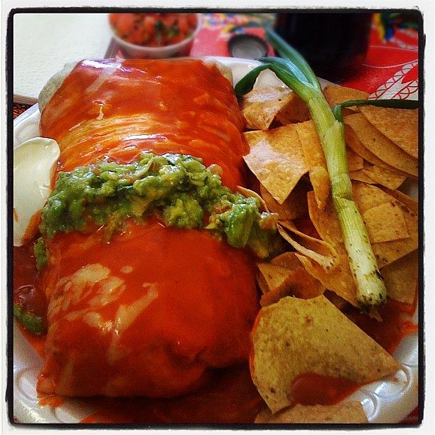 Food Photograph - Veggie Burrito-taco Bus by Susan Smela
