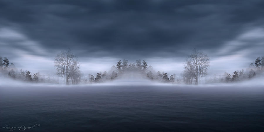 Winter Photograph - Veil of Mist by Lourry Legarde