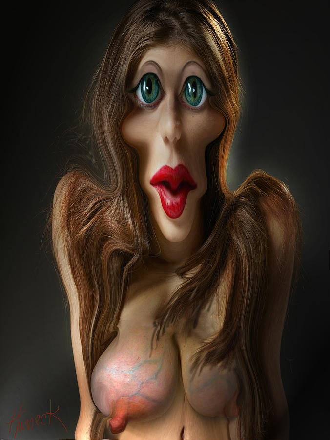 Erotic Humor Digital Art - Vein by John Huneck