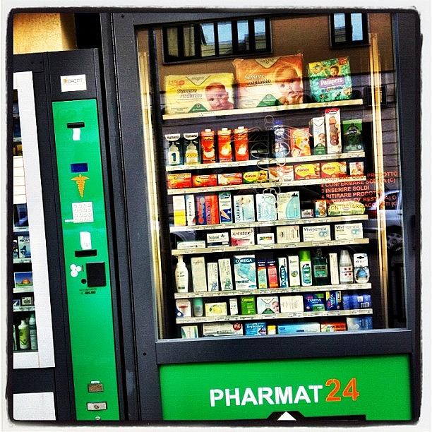 Vending Machine Out A Pharmacy. Odd Photograph by Richard Randall