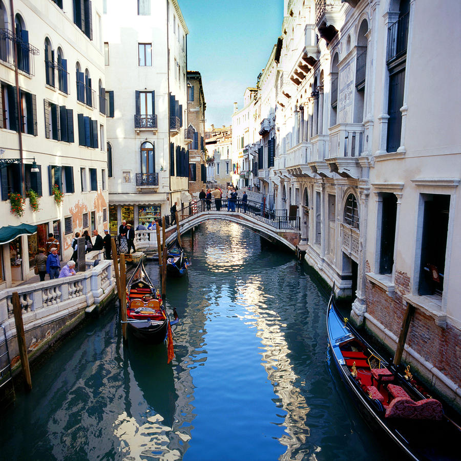 Venetian canal Photograph by Paul Cowan