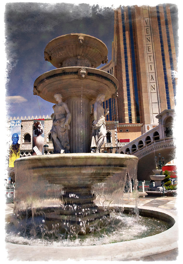 Venetian Fountain - IMPRESSIONS Photograph by Ricky Barnard