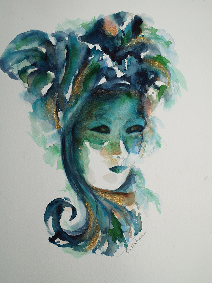 venetian mask no 2 painting by lynn callahan venetian mask no 2 painting by lynn callahan