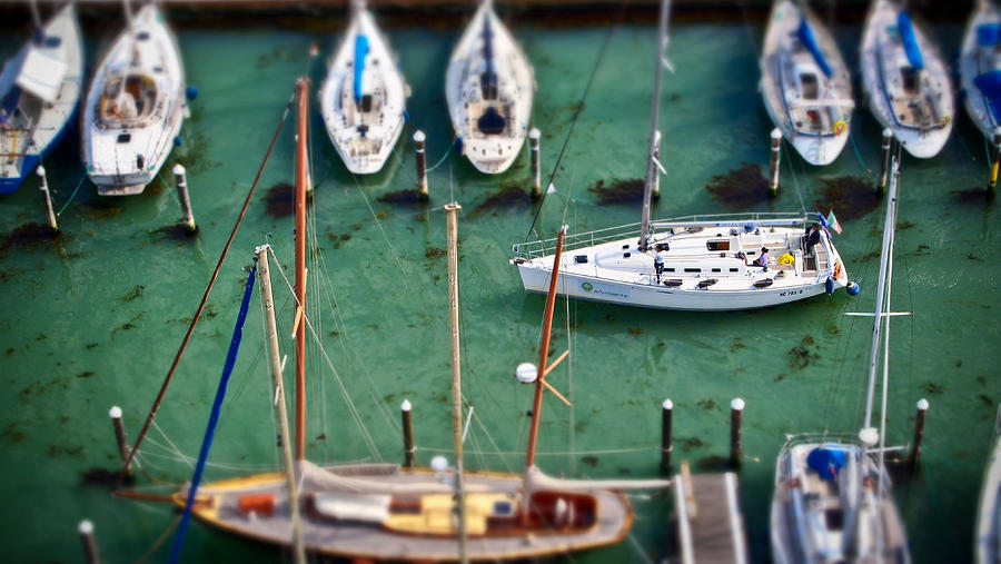 Boat Photograph - Venetian Sailboats by Shea Trahan