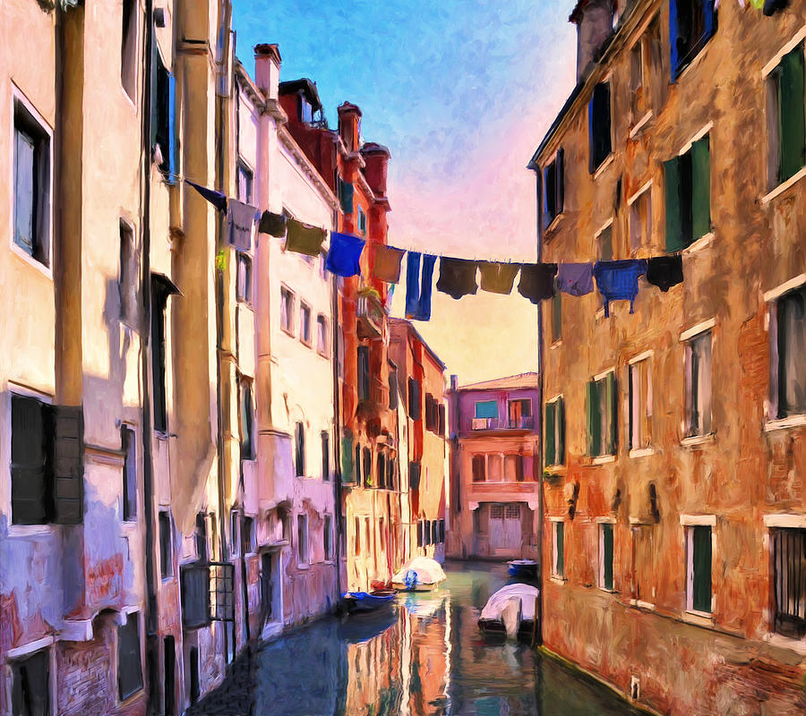Venice Alleyway Painting by Dominic Piperata