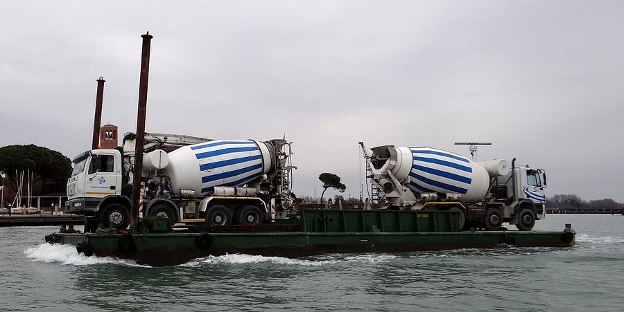Venice Cement Trucks Photograph by Keith Stokes