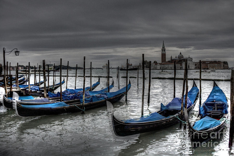 Boat Photograph - Venice Gondolas  by Crystal Nederman