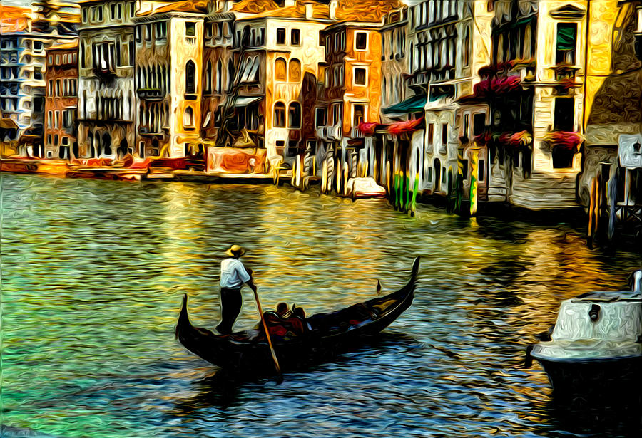 Venice Gondolas Photograph by Sabine Jacobs