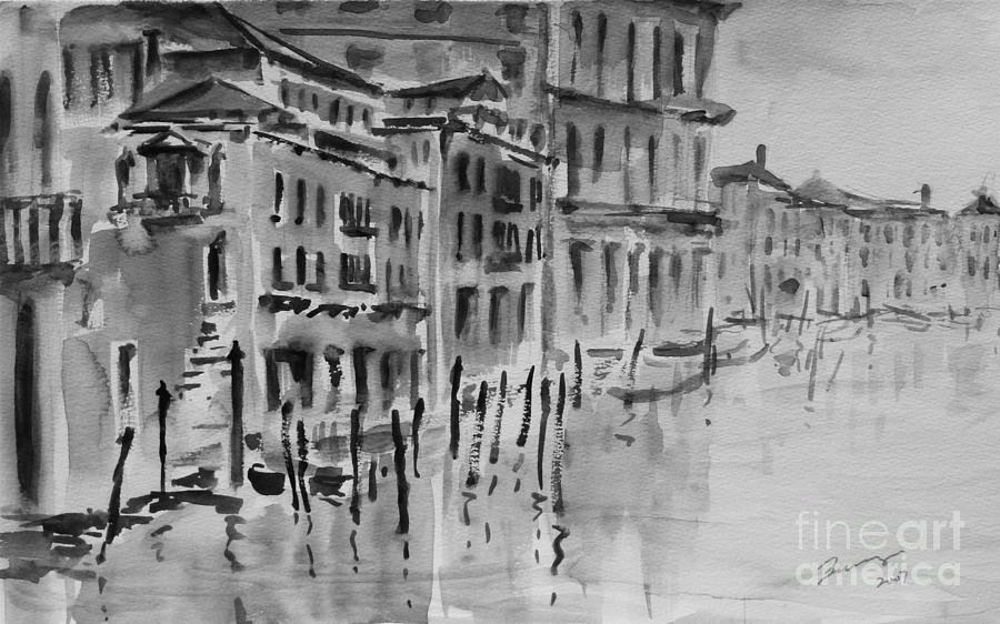 Venice Impression VII Painting by Xueling Zou