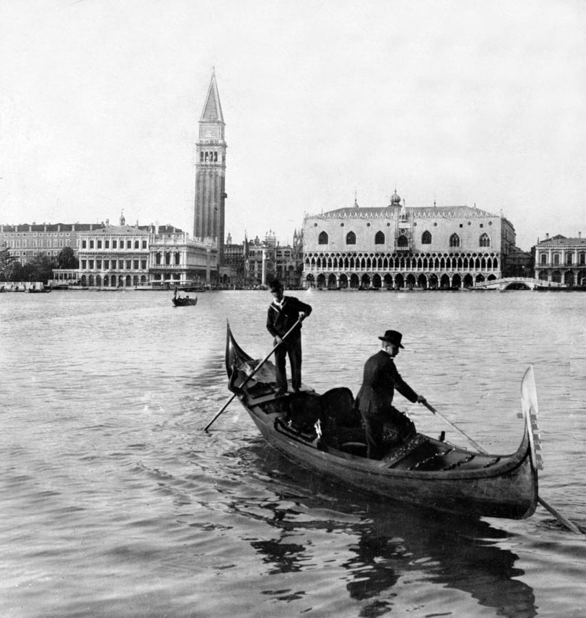 Venice Italy - c 1902 Photograph by International  Images