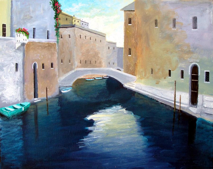 Venice Water Dance  Painting by Larry Cirigliano