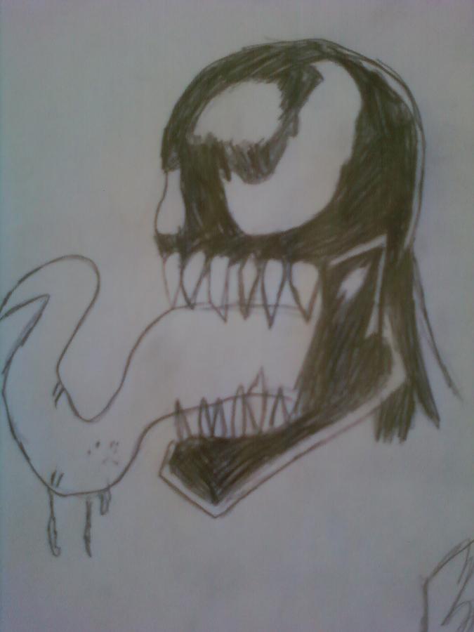 Venom Drawing by Aron Cedillo - Fine Art America