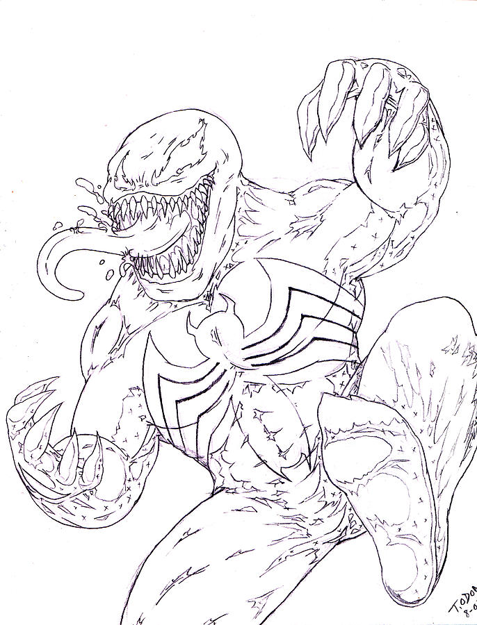 Venom Coloring Pages - Learny Kids