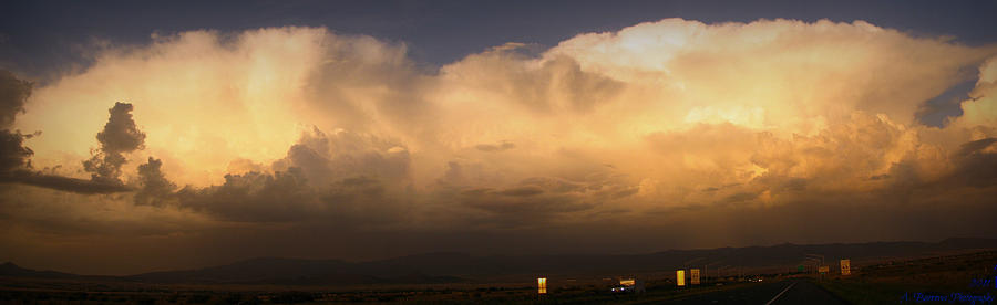Verde Valley Monsoon Panoramic Photograph by Aaron Burrows