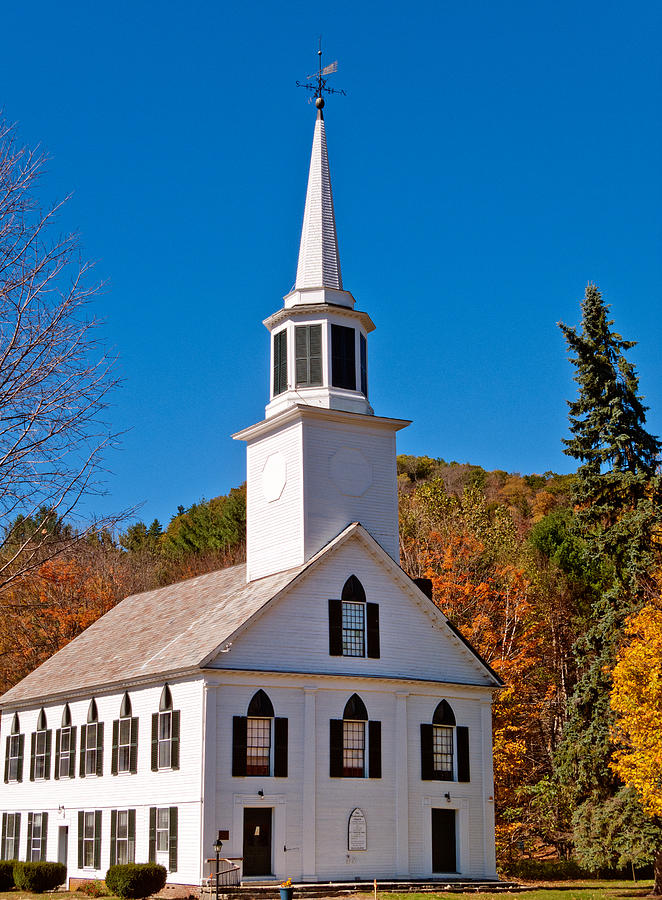 Vermont Church Photograph by Linda Pulvermacher