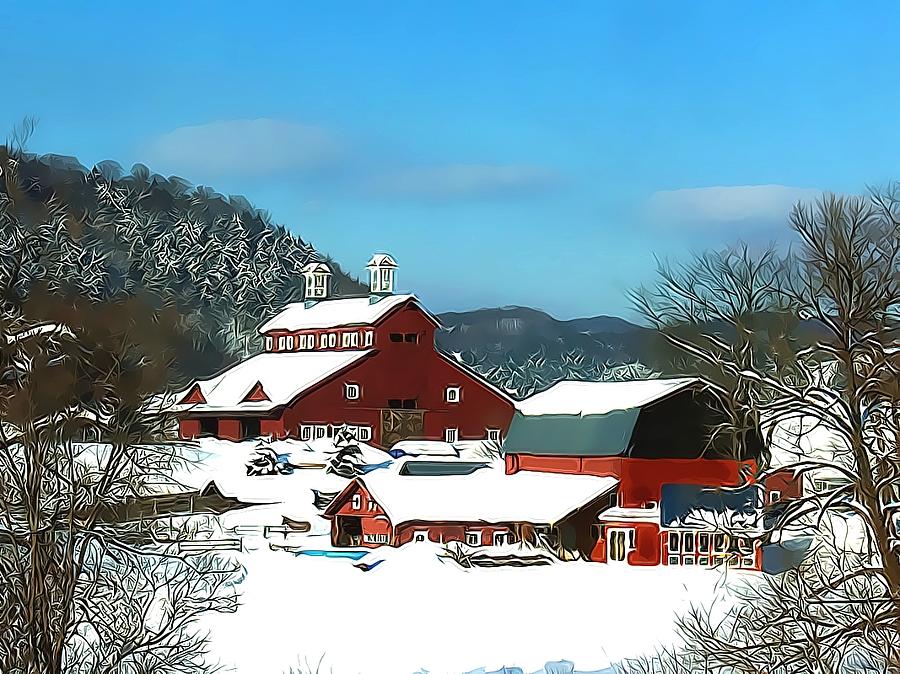 Vermont Winter Landscape 3480 Photograph by J D Whaley