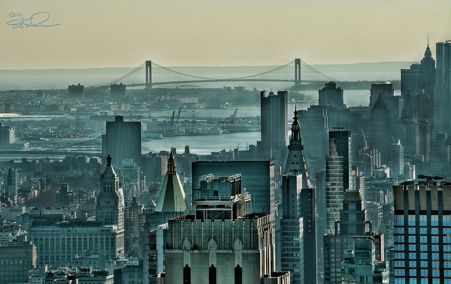 Verrazano from Manhattan Photograph by S Paul Sahm
