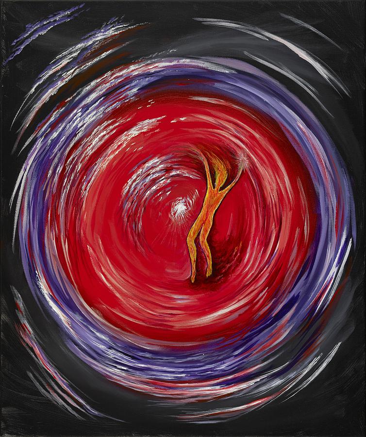 Wine Painting - Vertigo by David Junod